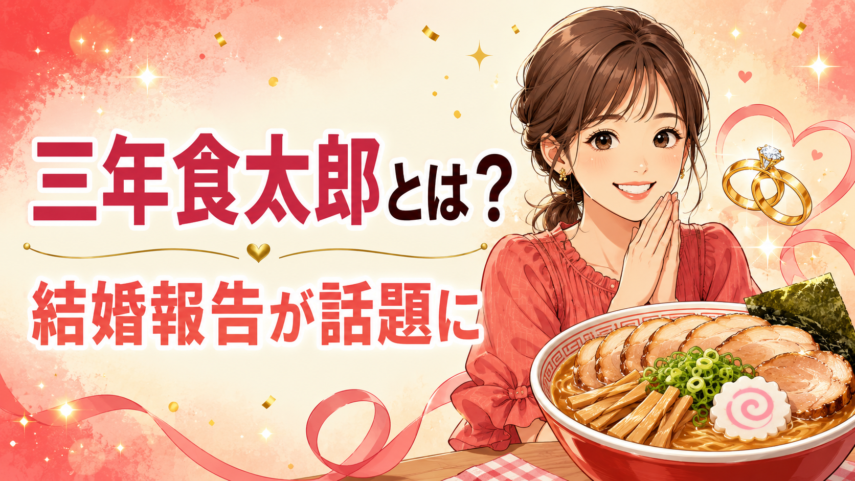 三年食太郎とは?結婚報告やプロフィール・過去の話題を解説 7a229cfb B148 4b36 Aa4a A0462d16616f
