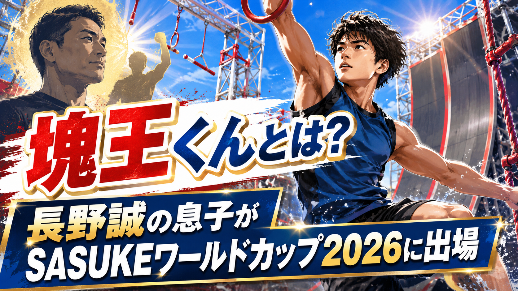 塊王くんとは?長野誠の息子がSASUKEワールドカップ2026のJAPAN U20に出場 Ae769715 D5fb 44d1 96d3 034c8c2a071c