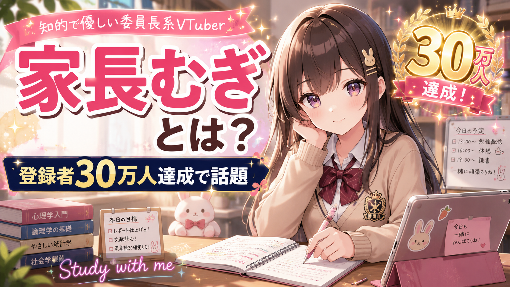 家長むぎとは?登録者30万人達成で話題!Study with meやなりすまし騒動も解説 B05d1690 A886 49f3 915f C7fb91681cb6