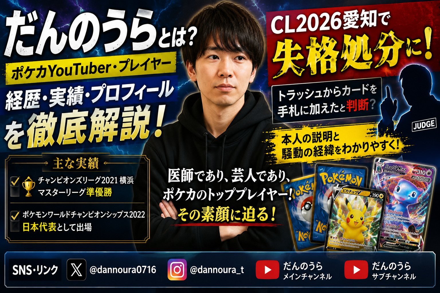 だんのうらとは?CL2026愛知で失格になった理由は?本人の説明と騒動の経緯を解説 Db6c2bcc 3875 4fe7 9e8f E376cb7f16cf