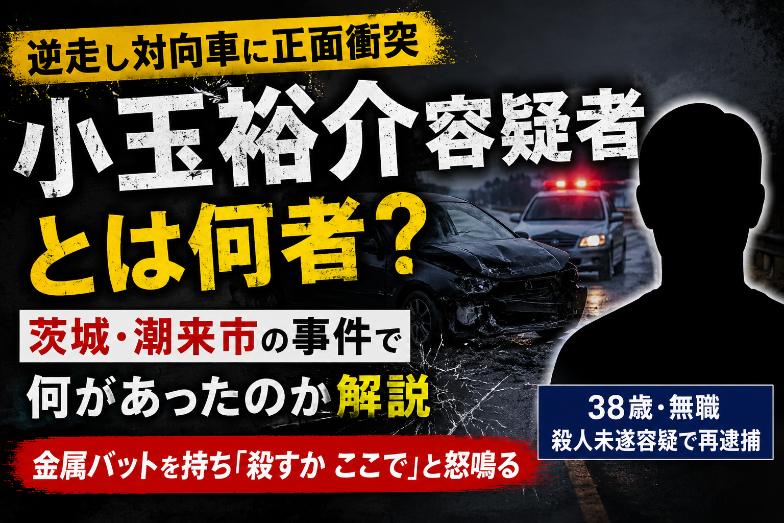 小玉裕介容疑者とは?茨城・潮来市の逆走衝突事件で何があったのか E18cd65c 9000 4b4b 8ff1 6dc6d826fc37