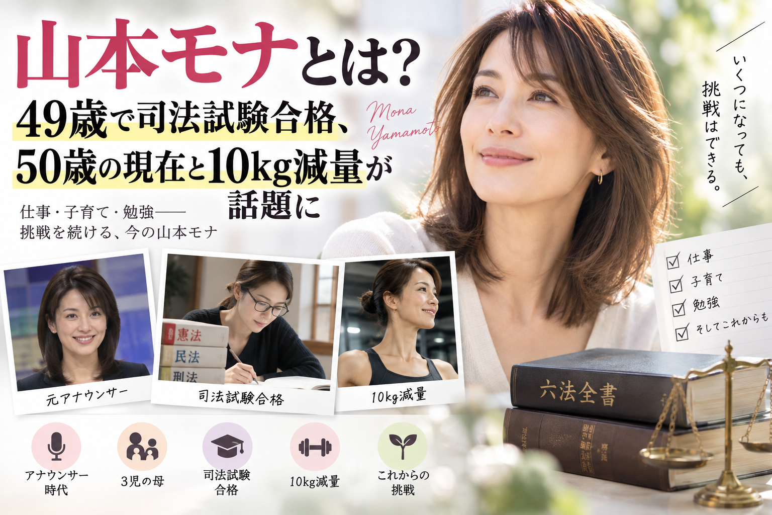 山本モナとは?49歳で司法試験合格、50歳の現在と10kg減量が話題に 173fdec1 C092 4a53 B095 0c4cf8dc3dcc