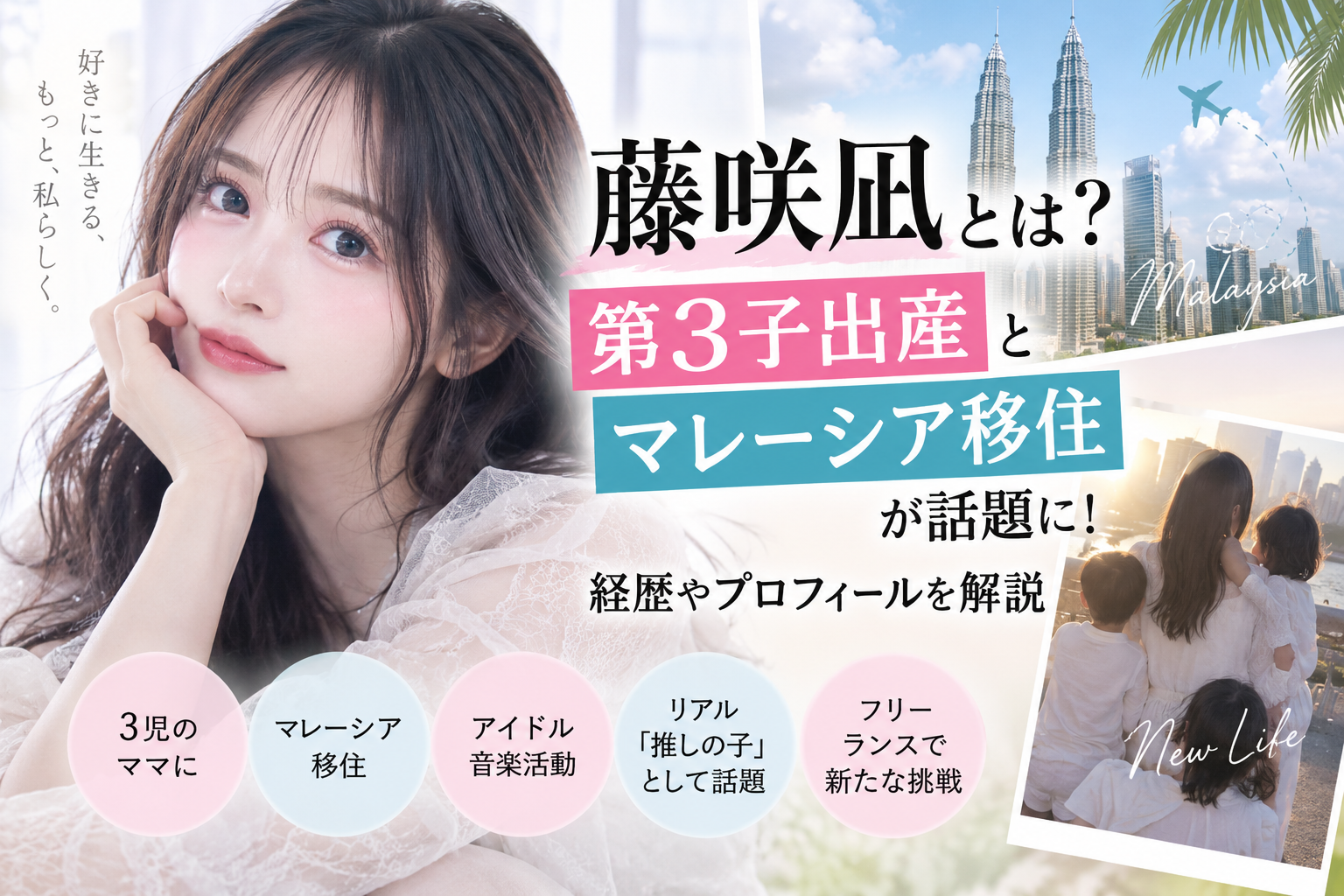藤咲凪とは?第3子出産とマレーシア移住が話題に!経歴やプロフィールを解説 B55eff22 B1ce 478f B6b7 94fac21d764c