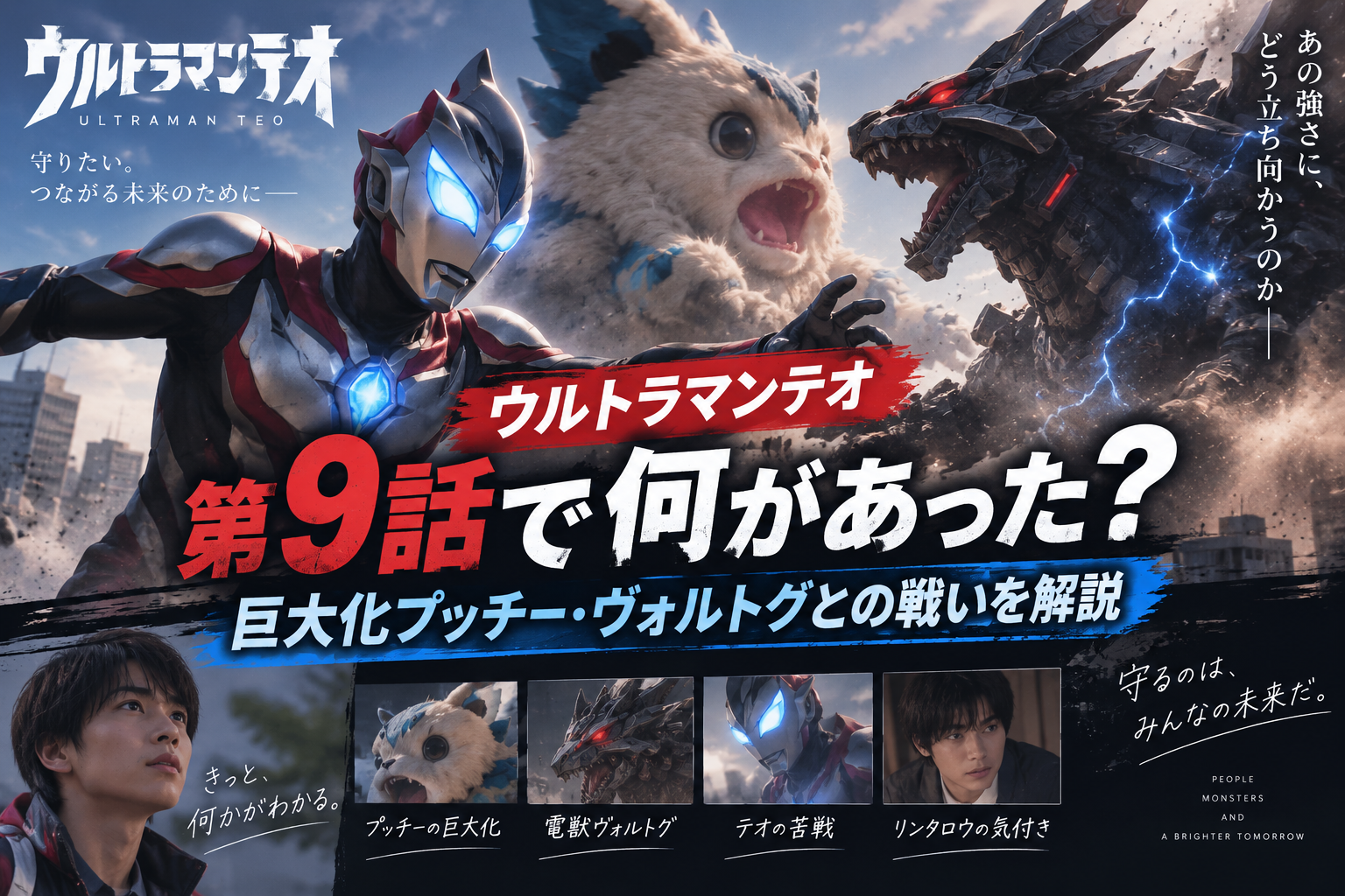 ウルトラマンテオ第9話で何があった?巨大化プッチー・ヴォルトグとの戦いを解説 C3656892 4916 489e 9630 Fbe999c8f93b
